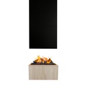 Jörne Compact electric or bioethanol wall fireplace