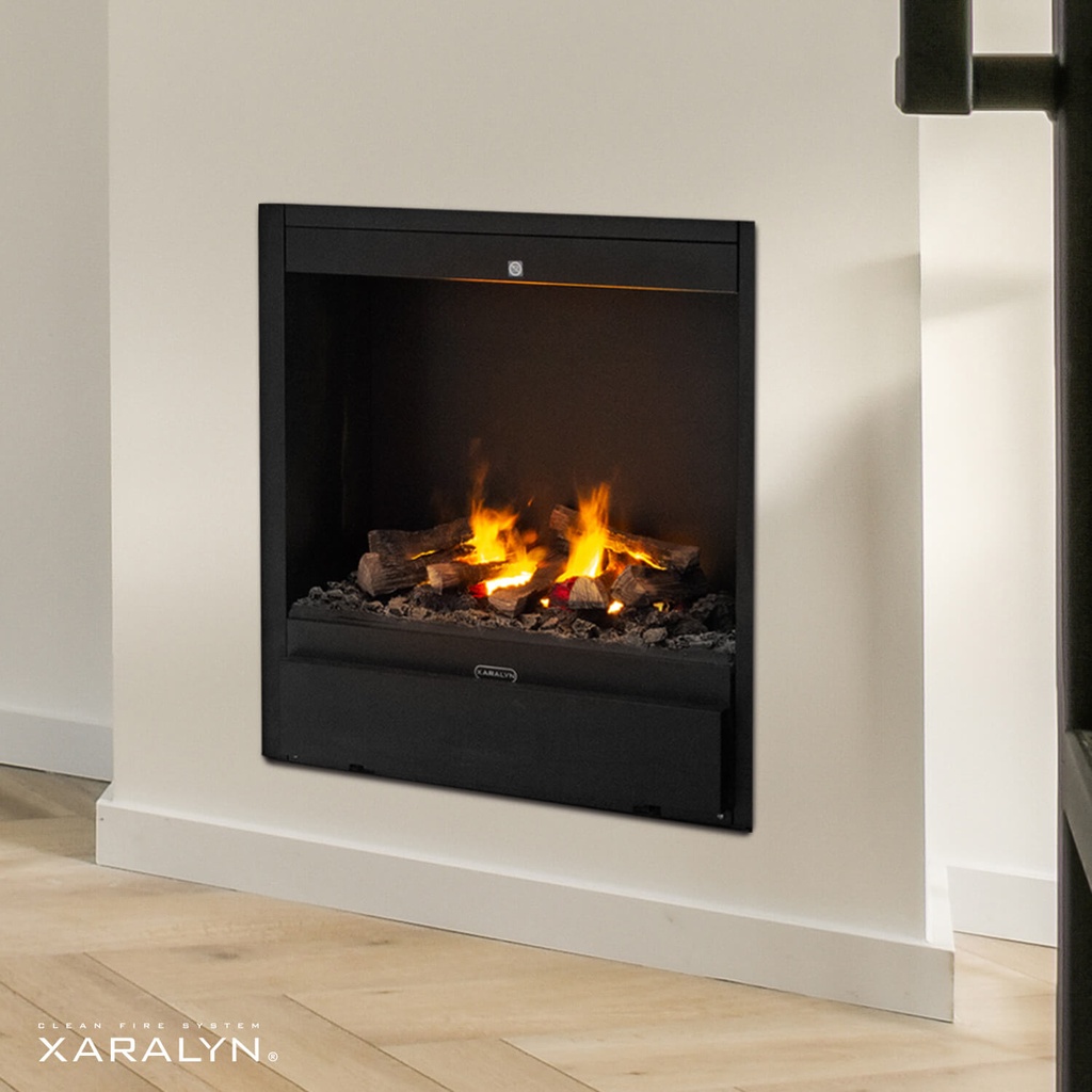 Albany built-in fireplace with water vapour