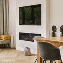 Trivero 130 cinewall built-in fireplace