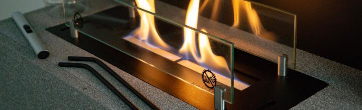 Vlambeeld van een Xaralyn bio-ethanol sfeerhaard Vlambeeld van een Xaralyn bio-ethanol sfeerhaard