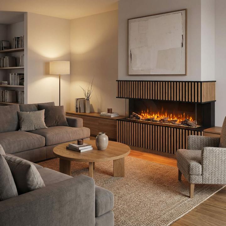 Elektrische cinewall haard