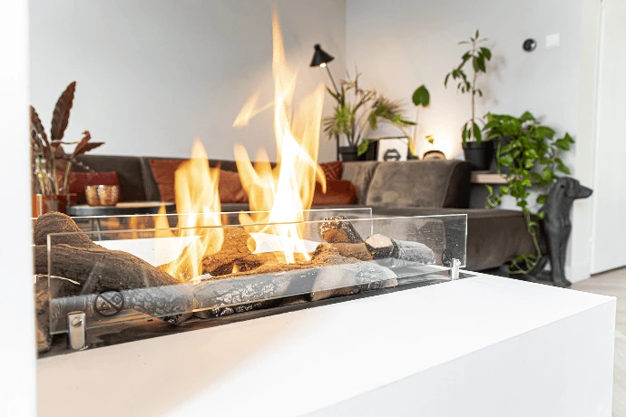 Bio-ethanol haardvuur als bijverwarming Bio-ethanol haardvuur als bijverwarming