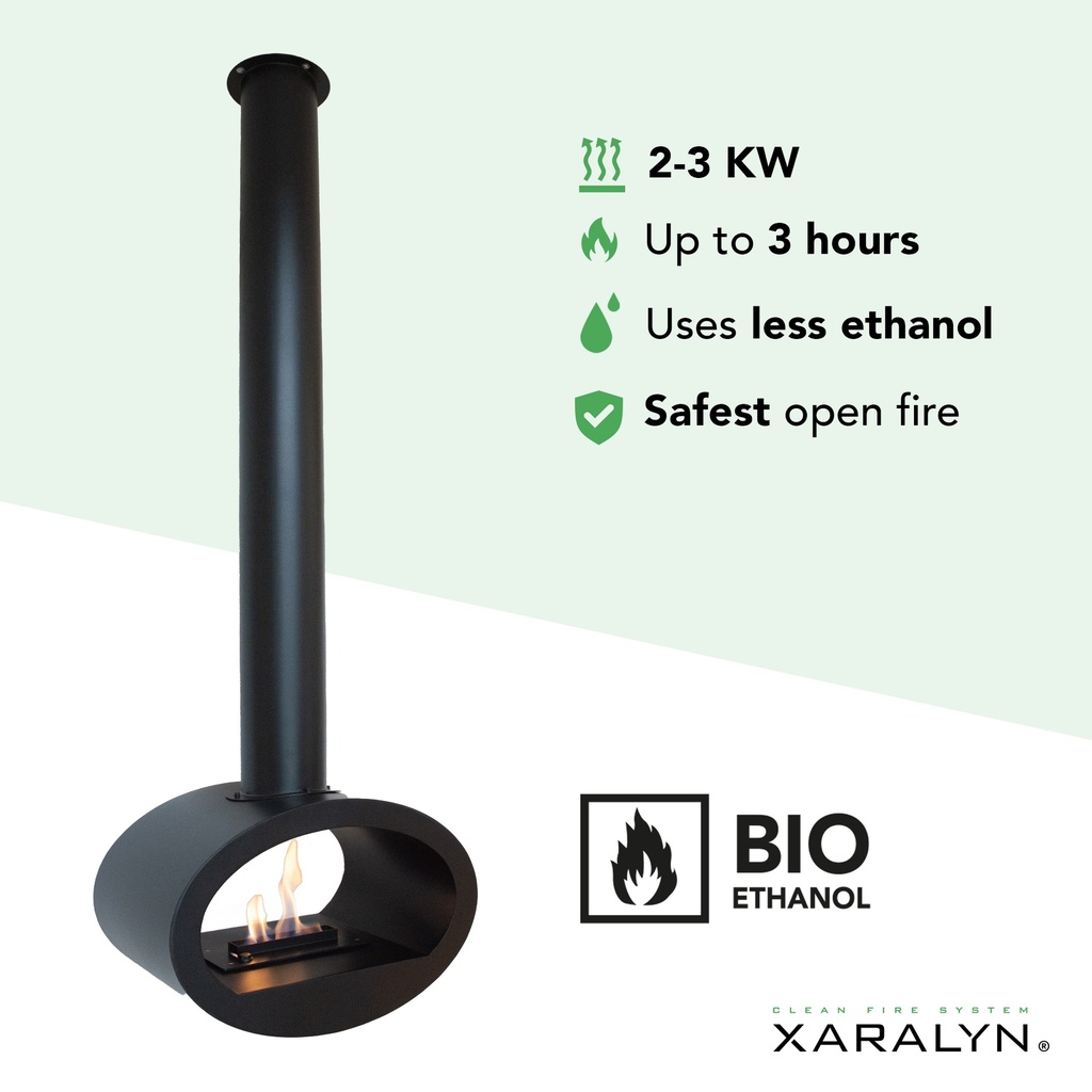 Floh bio-ethanol plafondhaard