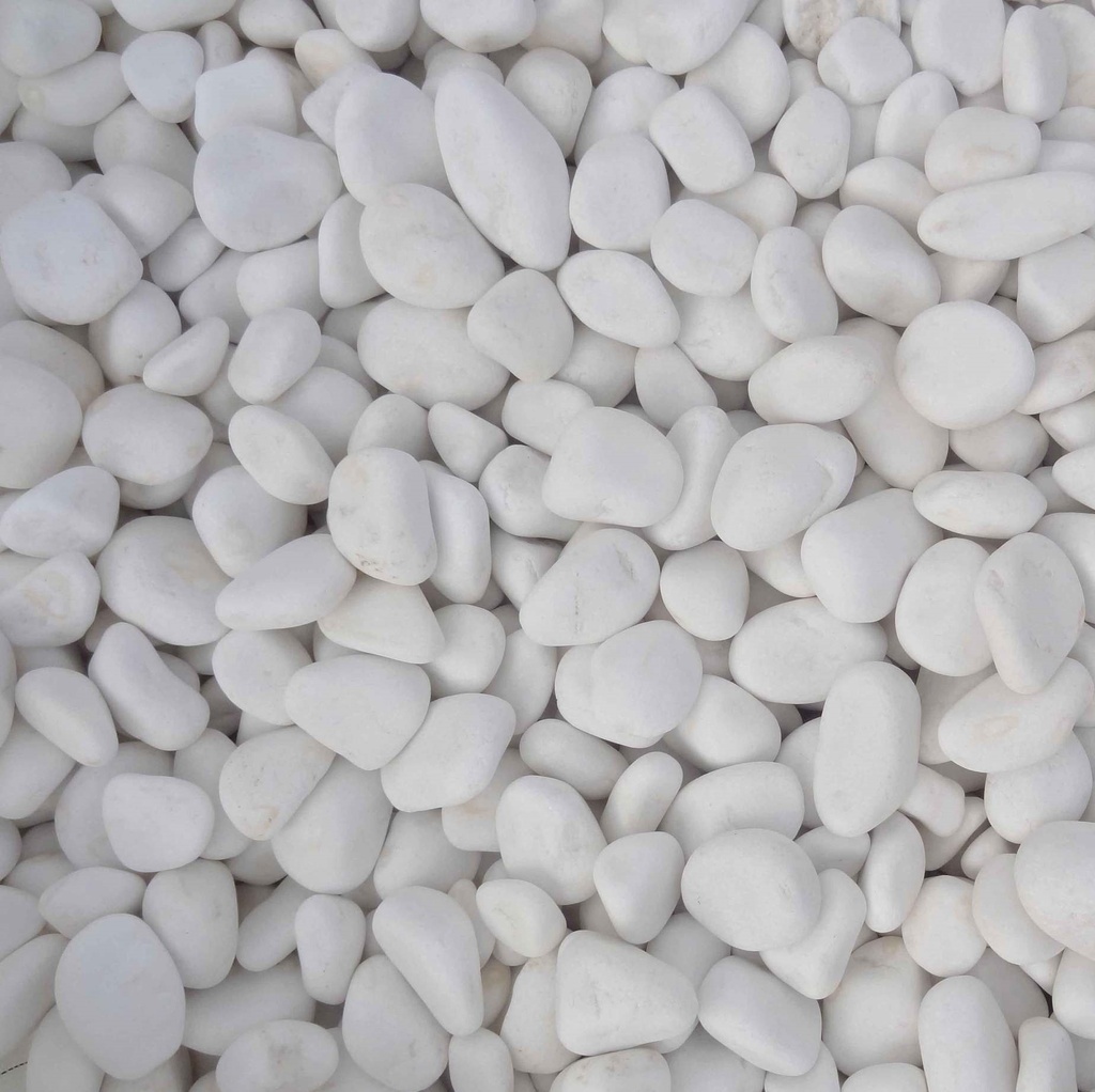 White pebbles