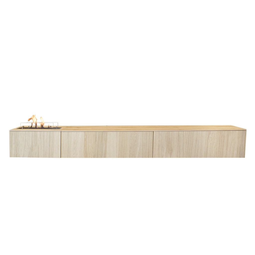 Jörne Long tv-meubel met bio-ethanol haard