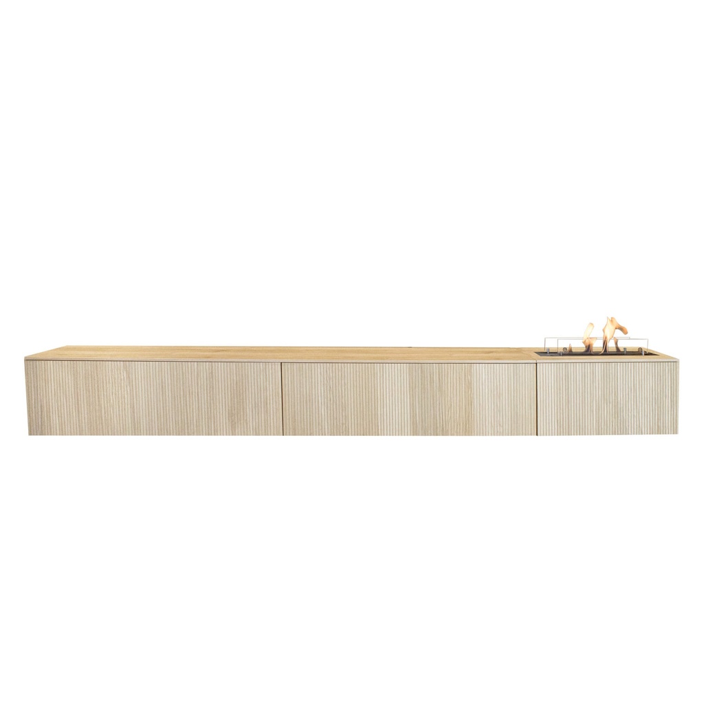 Jörne Long tv-meubel met bio-ethanol haard
