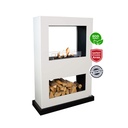 Lasize verrijdbare bio-ethanol tunnelhaard - roomdivider