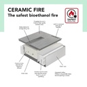 Ambiance bio-ethanol haard
