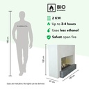 Santos bio-ethanol haard specificaties