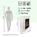 Nero elektrische haard specificaties