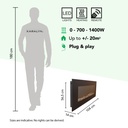 Trivero 90 cinewall inbouwhaard specificaties