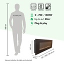 Trivero elektrische wandhaard specificaties