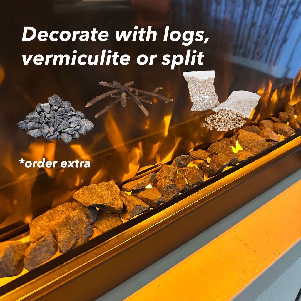 REFURBISHED | SHOWMODEL inbouwhaard 121cm