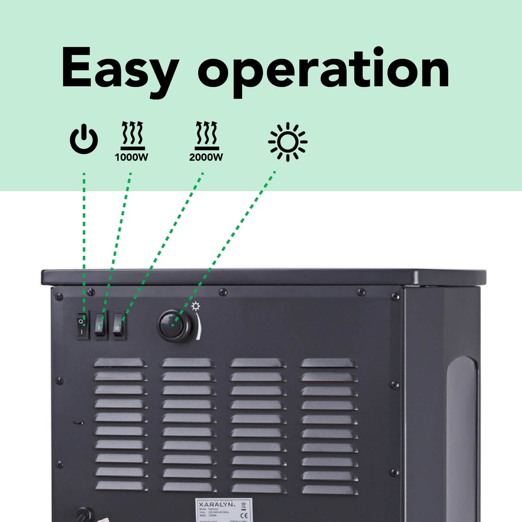 Olaf vrijstaande elektrische haard