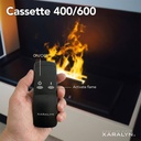 Opti-Myst Cassette 400/600 inbouwhaard met waterdamp afstandsbediening informatie