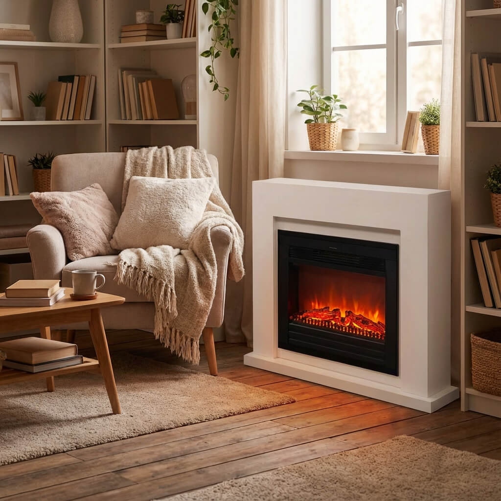 Evita electric fireplace