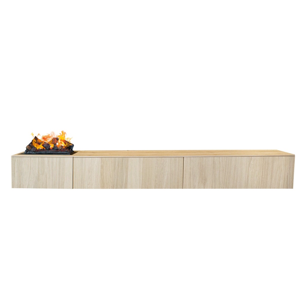 Jörne Long TV stand with fireplace