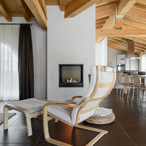 Unité encastrable S cheminée encastrée au bioéthanol