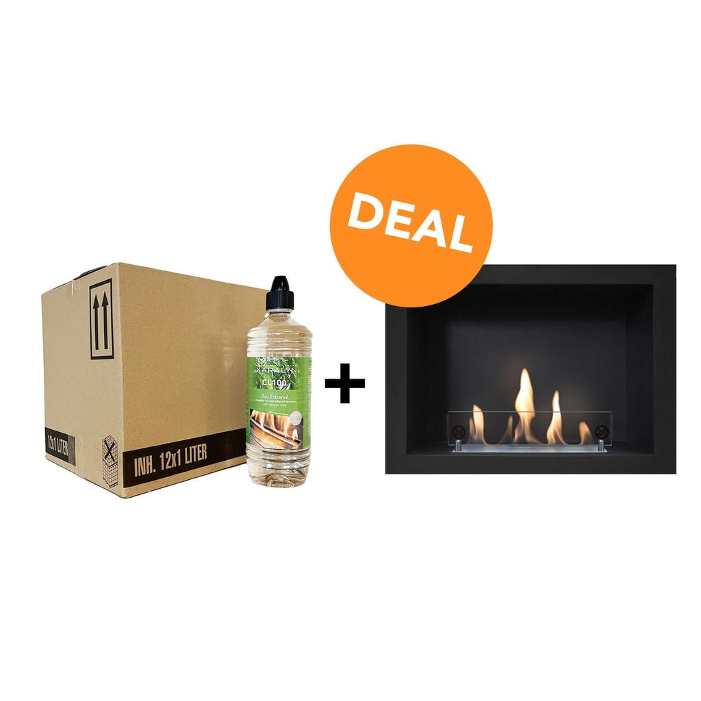 DEAL - Bio-ethanol CL100 (12X 1 liter) + Riano