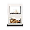 Lasize verrijdbare bio-ethanol tunnelhaard - roomdivider