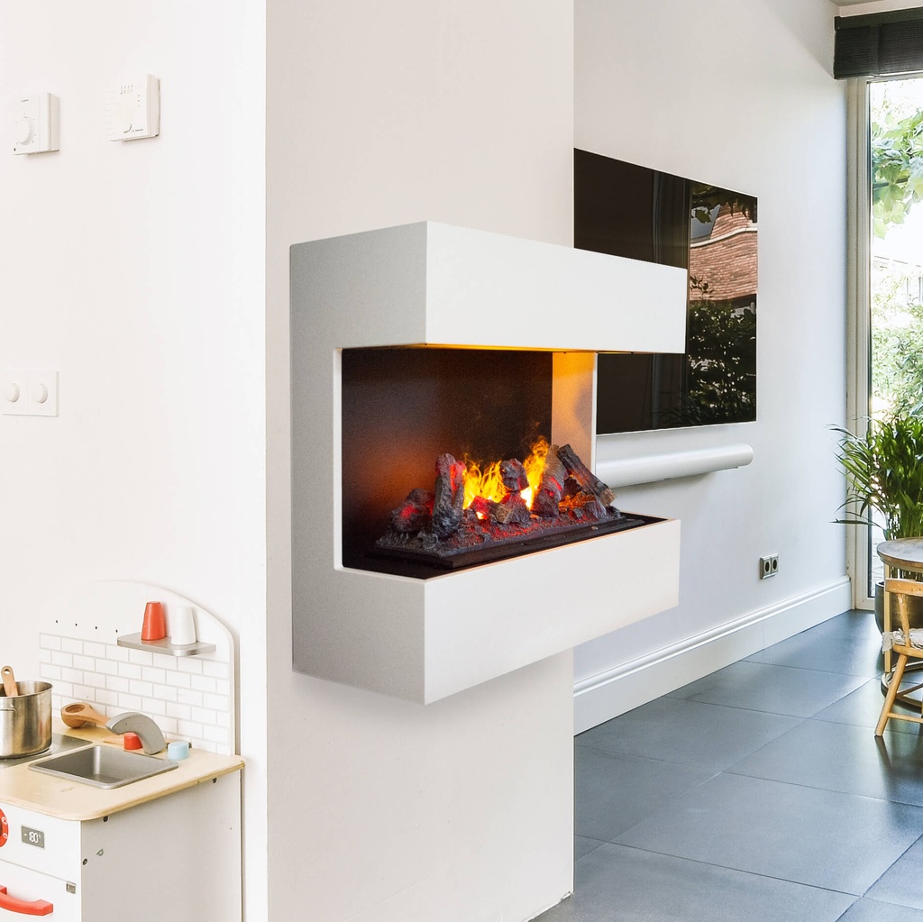 Lucca electric wall fireplace