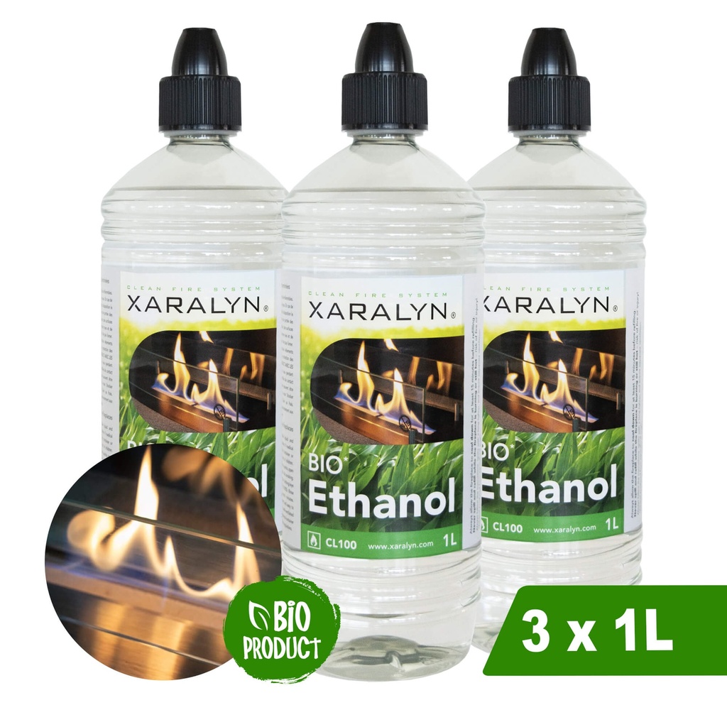 Bio-ethanol CL100 (3 x 1 Liter)