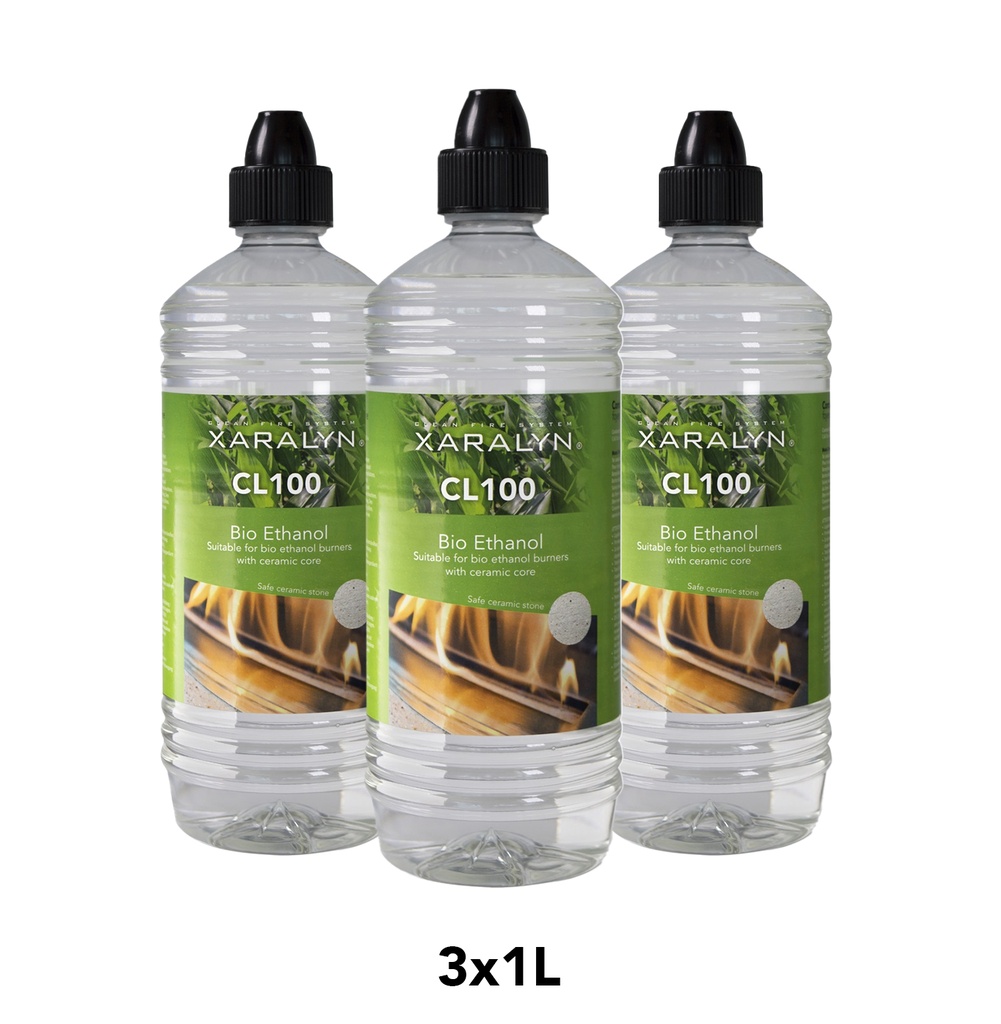 Bio-ethanol CL100 (3 X 1 Liter)