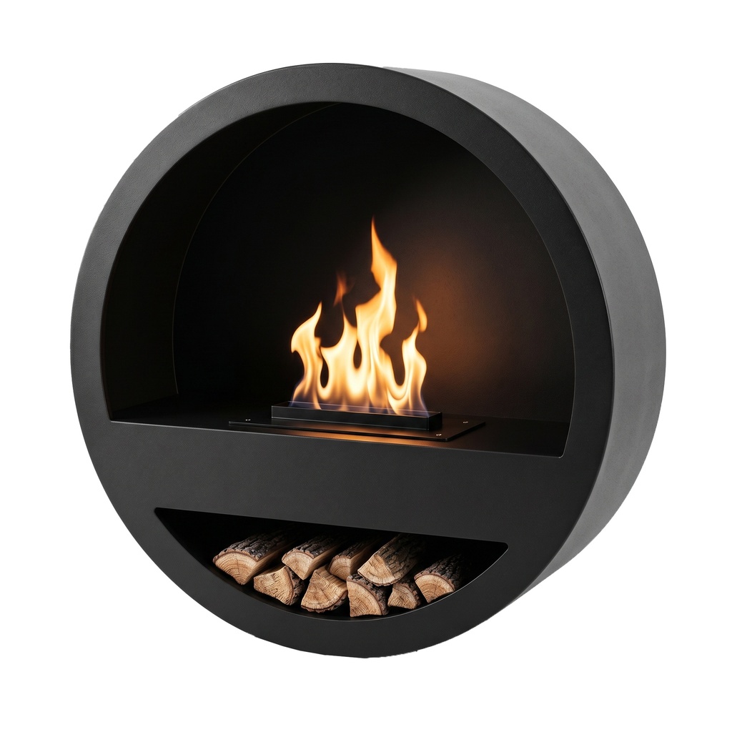 Orbit bioethanol wall fireplace