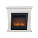 REFURBISHED | Cadiz Naturstein weiß unpolierter Kamin
