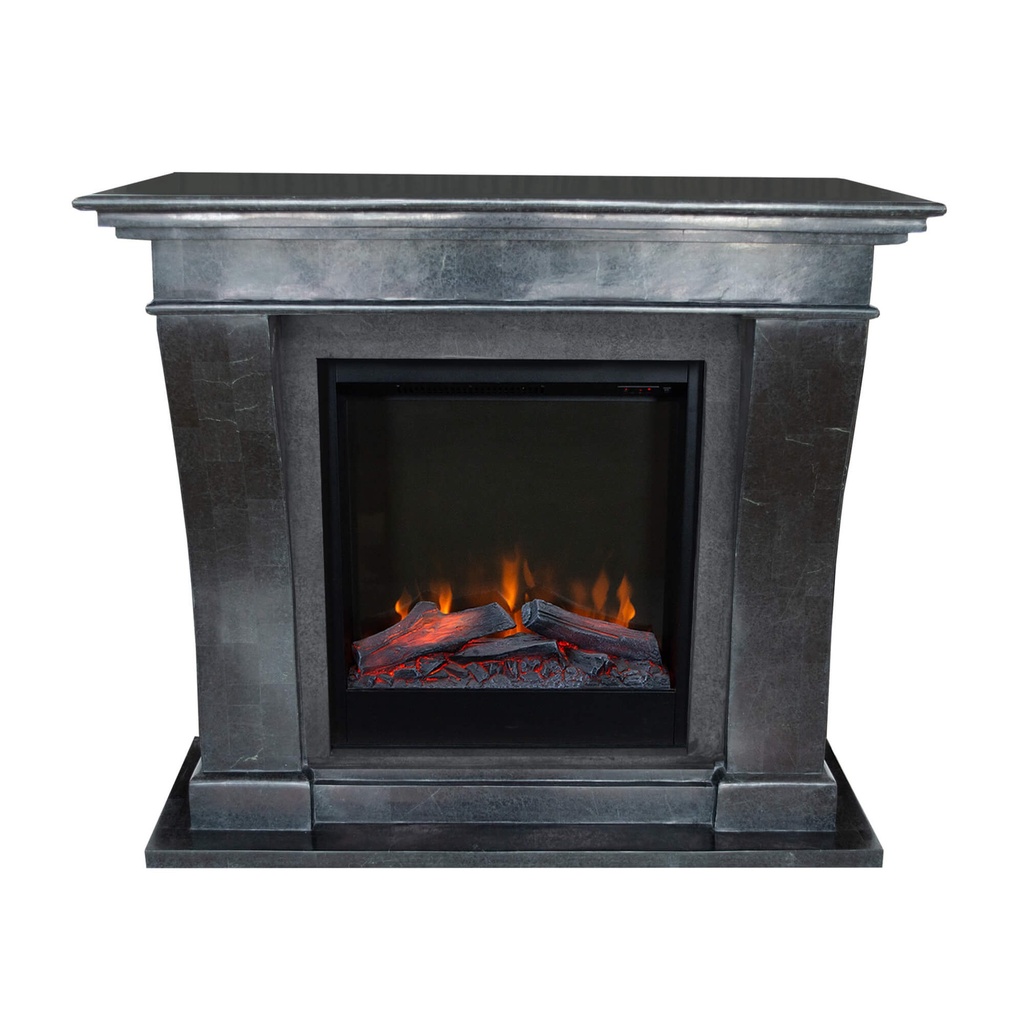 REFURBISHED | Kreta natural stone black polished fireplace