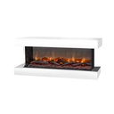 Disegno S 3-sided electric LED wall fireplace