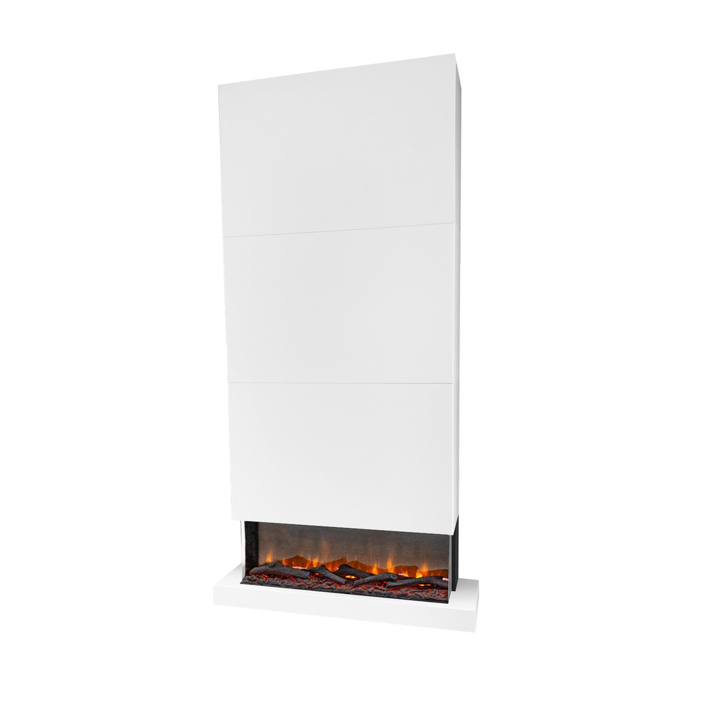 Disegno XL 3-sided electric LED wall fireplace