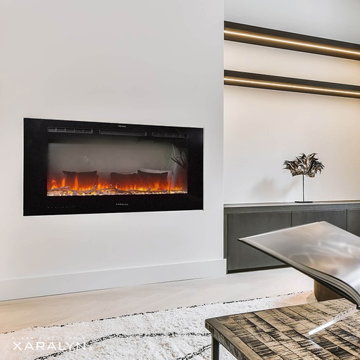 Trivero 90 cinewall built-in fireplace