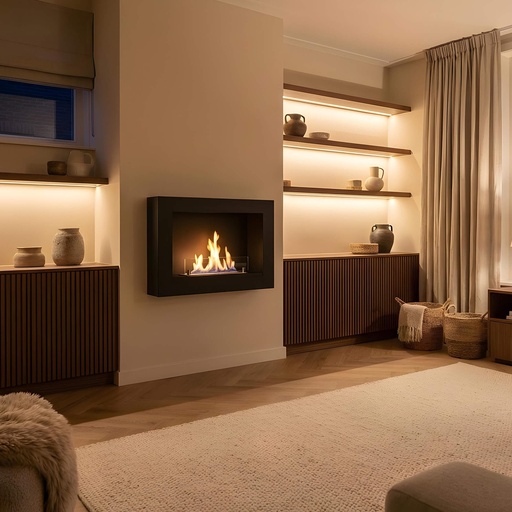 Riano bioethanol wall fireplace