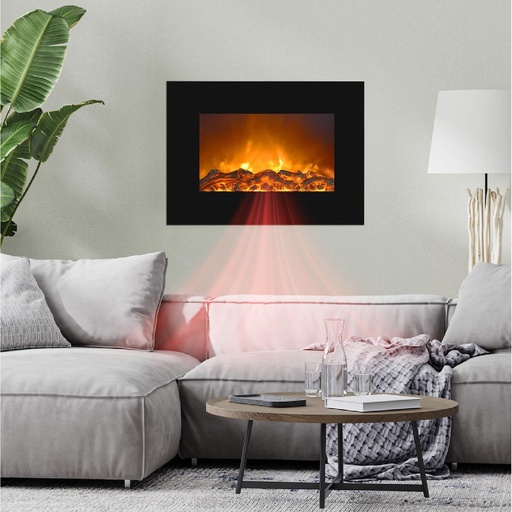 Varese electric LED wall fireplace