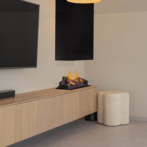 [8717853924545] Jörne Full meuble TV avec cheminée électrique