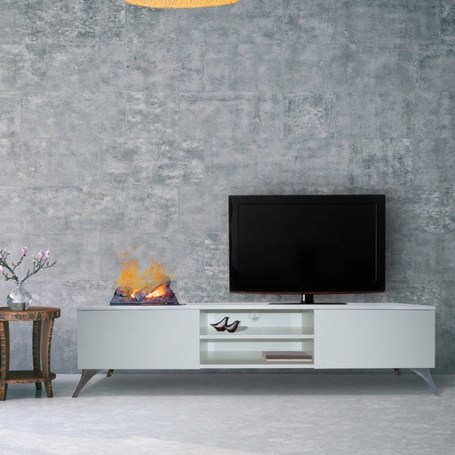 Elin meuble TV avec cheminée électrique